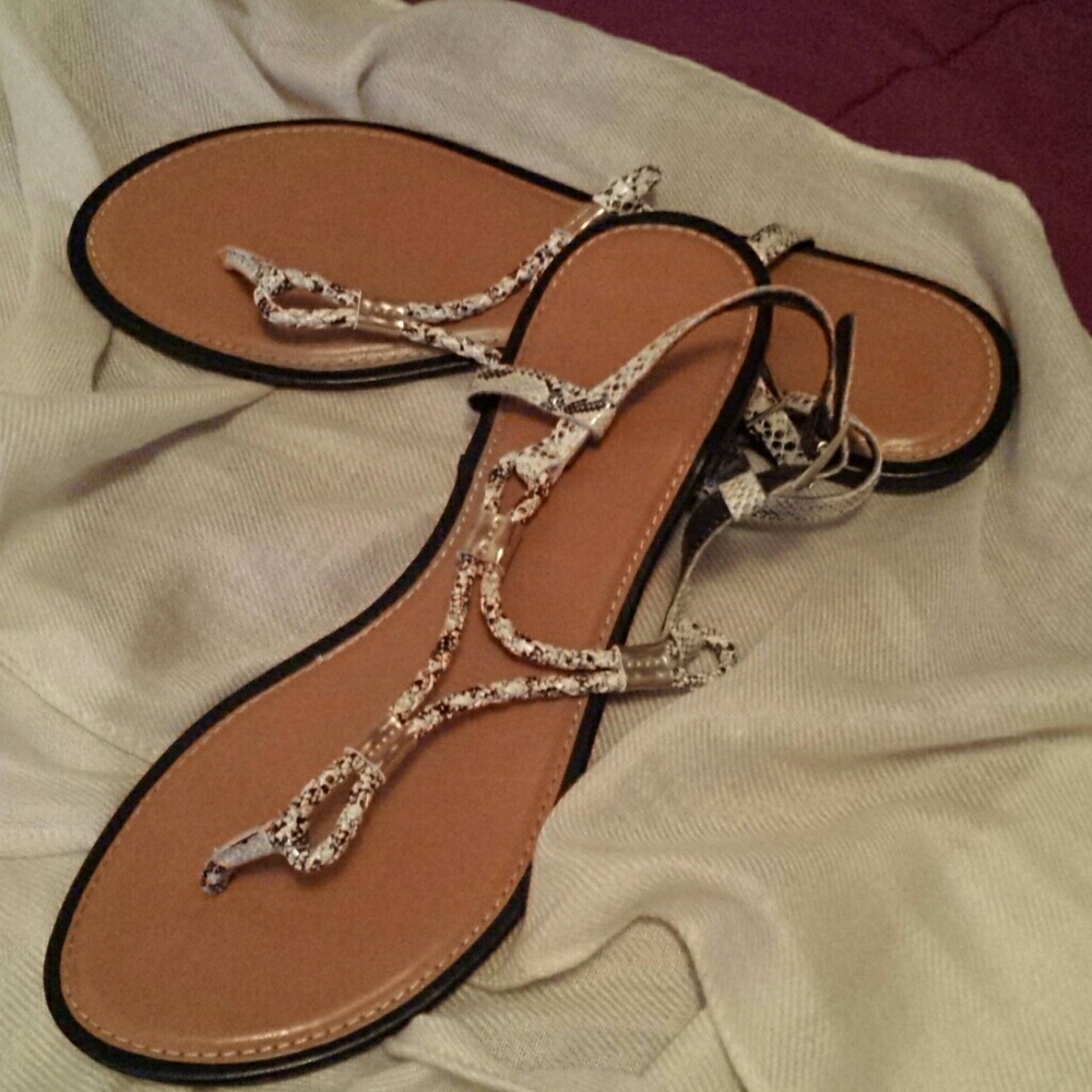 Snake Print Sandels
